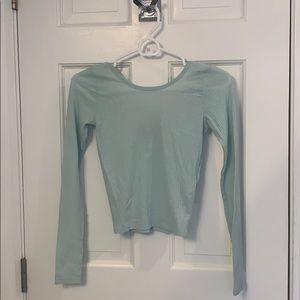 Tight-Fit Mint Green Shirt from Hollister